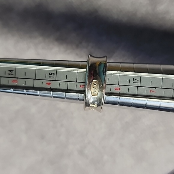 Tiffany & Co. Sterling Silver 925 1997 Ring Band Logo Sz. 5 - Picture 5 of 5